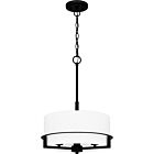 Quoizel Three Light Pendant Seymour in Matte Black