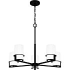 Quoizel Five Light Chandelier Seymour in Matte Black