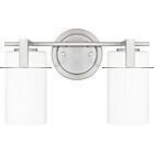 Quoizel Two Light Bath Seymour in Brushed Nickel