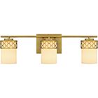 Quoizel Three Light Bath Tenley in Aged Brass