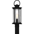 Quoizel One Light Outdoor Post Mount Tilmore in Matte Black