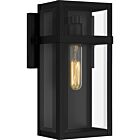 Quoizel One Light Outdoor Wall Mount Vanessa in Matte Black