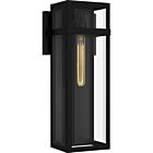 Quoizel One Light Outdoor Wall Mount Vanessa in Matte Black