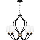 Quoizel Five Light Chandelier Wilkins in Matte Black