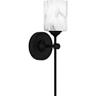 Quoizel One Light Wall Sconce Aria in Matte Black