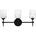 Quoizel Three Light Bath Aria in Matte Black