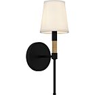 Quoizel One Light Wall Sconce Bayside in Matte Black