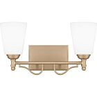 Quoizel Two Light Bath Esther in Bronze Gold