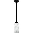 Quoizel One Light Mini Pendant Fogel in Matte Black