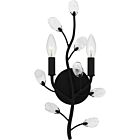 Quoizel Two Light Wall Sconce Heiress in Matte Black