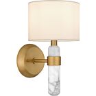 Quoizel One Light Wall Sconce Kimberly in Brushed Weathered Brass