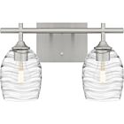 Quoizel Two Light Bath Lucy in Brushed Nickel