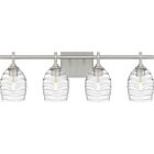 Quoizel Four Light Bath Lucy in Brushed Nickel