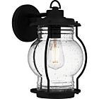 Quoizel One Light Outdoor Wall Mount Luther in Earth Black