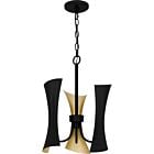 Quoizel Three Light Pendant Myla in Matte Black