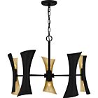 Quoizel Ten Light Chandelier Myla in Matte Black