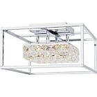 Quoizel LED Semi Flush Mount Dazzle in Polished Chrome