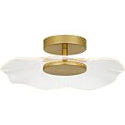 Quoizel LED Semi Flush Mount Ibis in Brushed Gold