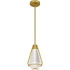 Quoizel LED Mini Pendant Luca in Brushed Gold