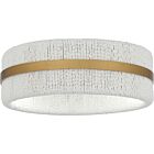 Quoizel Two Light Flush Mount Quoizel Flush Mount in Brushed Gold