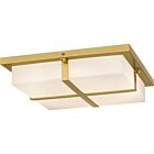 Quoizel LED Flush Mount Quoizel Flush Mount in Brushed Gold