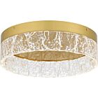 Quoizel LED Flush Mount Quoizel Flush Mount in Brushed Gold