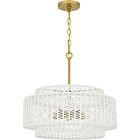 Quoizel Five Light Pendant Quoizel Pendant in Brushed Gold