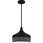 Quoizel One Light Pendant Quoizel Pendant in Matte Black