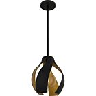 Quoizel One Light Pendant Quoizel Pendant in Matte Black