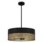 Quoizel Four Light Pendant Quoizel Pendant in Matte Black