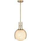 Quoizel One Light Pendant Quoizel Pendant in Bronze Gold