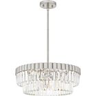 Quoizel Four Light Pendant Quoizel Pendant in Brushed Nickel