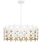 Quoizel Four Light Pendant Quoizel Pendant in Matte White