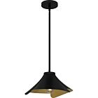 Quoizel One Light Pendant Quoizel Pendant in Matte Black