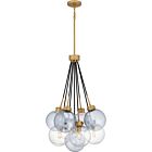 Quoizel Four Light Pendant Quoizel Pendant in Brushed Weathered Brass