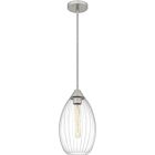 Quoizel One Light Mini Pendant Quoizel Piccolo Pendant in Brushed Nickel