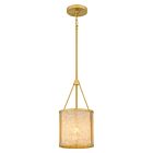 Quoizel One Light Mini Pendant Stoneland in Brushed Gold