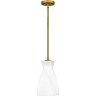 Quoizel One Light Mini Pendant Stetson in Brushed Gold