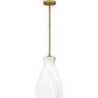 Quoizel One Light Mini Pendant Stetson in Brushed Gold