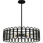 Quoizel Five Light Pendant Vera in Matte Black