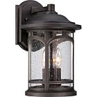 Quoizel Three Light Outdoor Wall Lantern Marblehead in Palladian Bronze