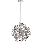 Quoizel Five Light Pendant Ribbons in Polished Chrome