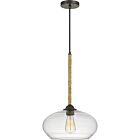 Quoizel One Light Mini Pendant Merino in Tarnished Bronze