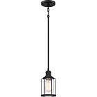 Quoizel One Light Mini Pendant Ludlow in Earth Black