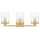 Quoizel Three Light Bath Abner in Aged Brass