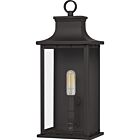 Quoizel One Light Outdoor Wall Mount Abernathy in Old Bronze