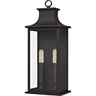 Quoizel Two Light Outdoor Wall Mount Abernathy in Old Bronze