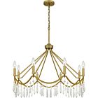 Quoizel Eight Light Chandelier Airedale in Aged Brass