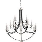 Quoizel 15 Light Chandelier Alana in Mystic Black