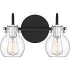 Quoizel Two Light Bath Fixture Andrews in Earth Black